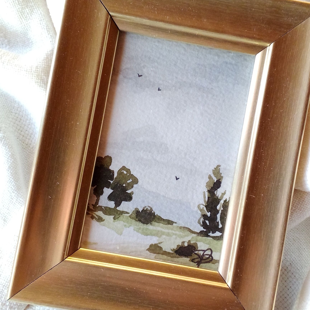 Original Moody Watercolor Painting